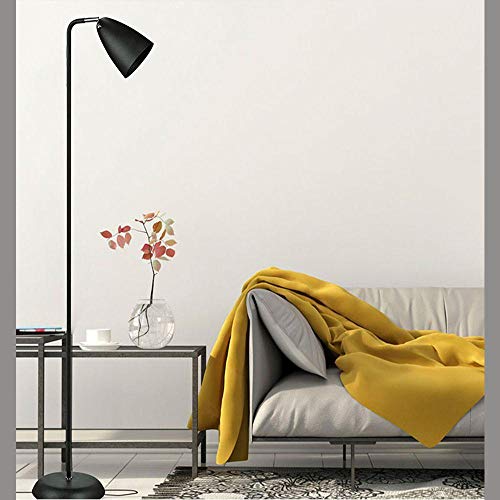 Coluna abajur de piso, Lamp Show, 142x23cm, metal preto