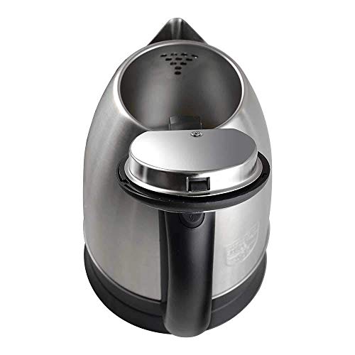 Image of BALTRA Electric Cordless Fast Kettle 1350W | 304 Stainless Steel, Food Grade, Fast Boil, Auto Power Off, Concealed Heating, Heat-Resistant Handle, Travel-Friendly Hot Water Kettle (1.8L Capacity)