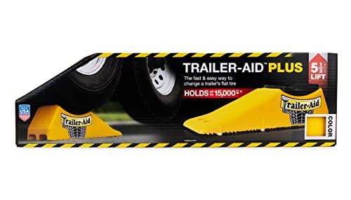 Trailer Aid Camco Plus' Tandem Tire Changing Ramp With 5.5-Inch Lift, Yellow (21002) #TOP3