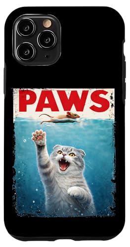 Scottish Fold Cat PAWS �p���f�B�[ ? �L�D���̂��߂̔L�̃~�[�����[���A �X�}�z�P�[�X iPhone 11 Pro �p