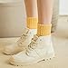 Double Couple 5 Pairs Women Winter Warm Knit Wool Socks - Vintage Casual Cozy Crew Comfy Boot Socks Assorted Color (Multicolor-Patchwork)