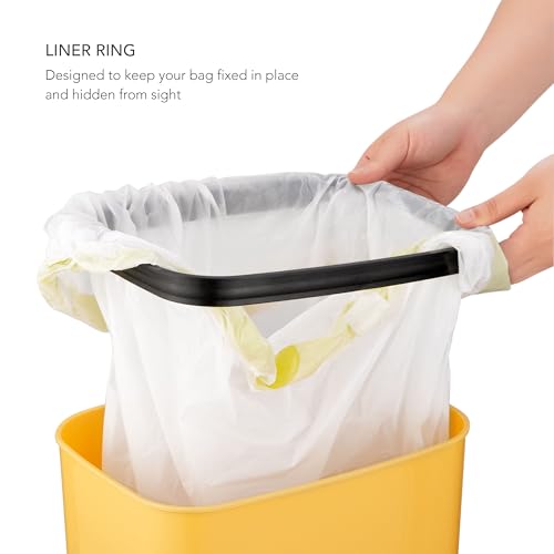 Basura automática rectangular con sensor de movimiento y tapa sellada 3 gal. miniatura 5