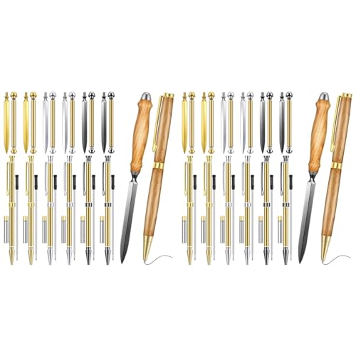 Kit de abrecartas para torneado de madera, set de 24 piezas de alta precisión y acero duradero