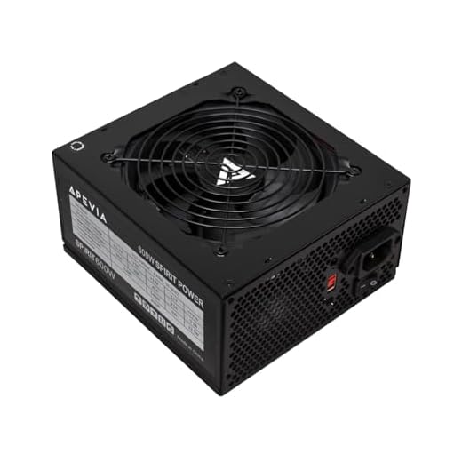 Apevia SPIRIT600W Spirit 600W ATX Power Supply with Auto-Thermally Controlled 120mm Fan, 115/230V Switch, All Protections