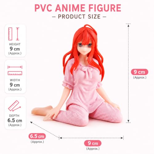 Image of Premium Action Figures Collectible for Office Desk, Study Table, Car Dashboard, Decoration for Anime Lovers, Fans, Kids, Collectors (Itsuki Nakana Sitting 9cm)