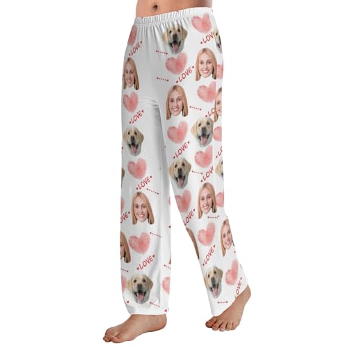 Custom Face Pajamas Pant With Photos Personalized Funny Pajamas Pants For Men Women Couples Christmas Valentines4