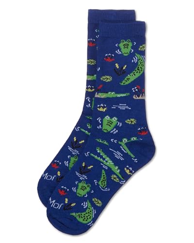 MeMoi Kids' Gators Rayon From Rayon Crew Socks3