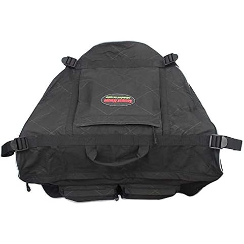 Seamax Sunlitec Front Accessory Storage Bow Bag for Inflatable Boat, with Reflective Line - Size C for 15-20ft Boat Cover