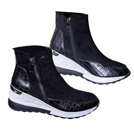 Botas de neve femininas, botas de inverno para mulheres quentes - Botas isoladas Botas de neve - Botas femininas antiderrapantes para atividades ao ar livre com forro de pele para clima frio Kumprohu