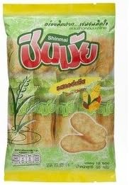 Shinmai Rice Cracker Corn Cheese Unique taste Thailand Only 50g.