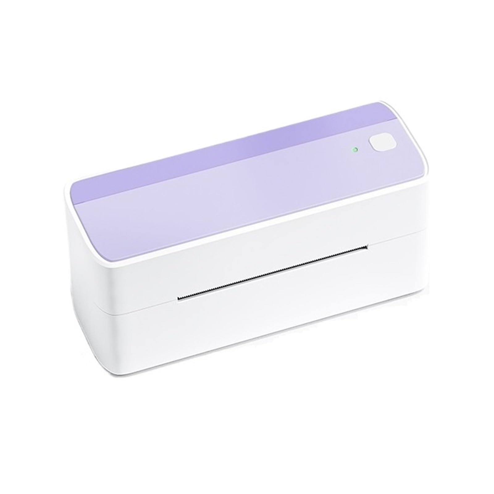 Termiczna Drukarka Etykiet Bluetooth 118mm Wysyłka Termiczna Drukarka Etykiet Drukarka Naklejek Przenośna Drukarka Etykiet Adresowych Szeroko Stosowana(White Purple)