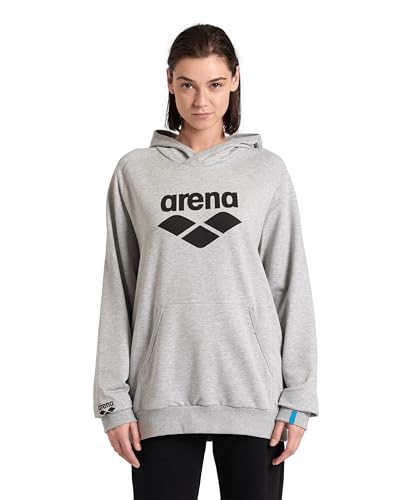 ARENA Unisex Adults Graphic Fleece Hoodie Sweatshirt Regular Fit Front Pocket2