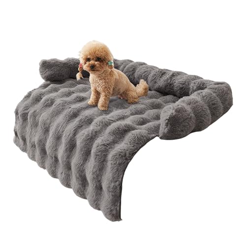 Generico Cuccia Per Cani Da Divano,Tappetino Copri Divano con Bordo Rialzato - Copertura Calmante per Cani da | per Casa Soggiorno Cucina Camera dei Bambini Appartamento Interno Riposo Quotidiano