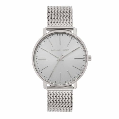 Michael Kors Pyper orologio al quarzo analogico con cinturino in maglia di acciaio inossidabile tono argento MK4338 da donna