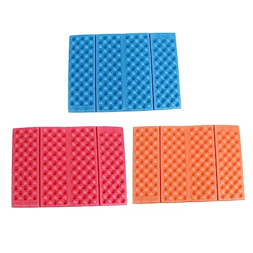 GANAZONO 3Piezas Cojín Plegable De Camping De Estera De Playa y Picnic Cojín De Xpe para Actividades Al Aire