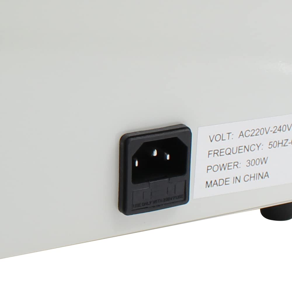 Esterilizador de aire caliente para uñas, 300 W, dispositivo desinfectante con temporizador de control para dispositivos médicos (1,9 L)