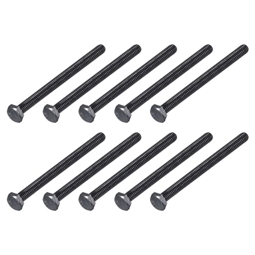 Image of METALLIXITY Hex Head Bolts (1 /4-20 x 3-1 /2 inch) 20Pcs, 304 Stainless Steel 18-8, Fully Threaded, External Hex Drive, Hex Head Screw Bolt, Black Oxide