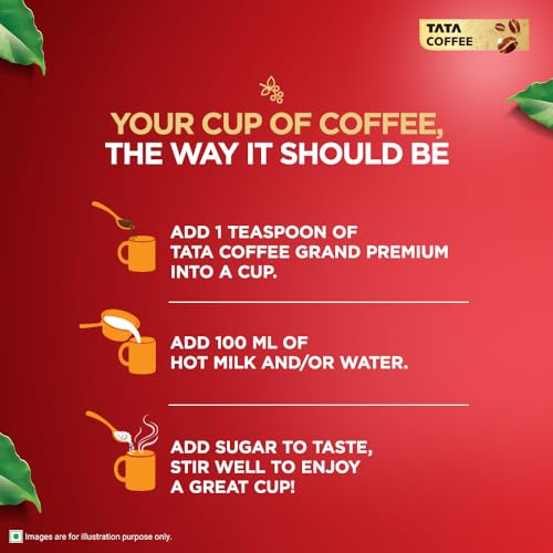 Image of Tata Coffee Grand Premium Instant Coffee | Special Edition Pack | Instant Coffee Blend | With Flavour Locked Decoction Crystals| 45g Jar with Mug