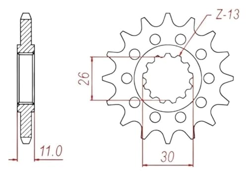 Pignon avant 525 pignon sortie boite compatible MT10 FZ07 YZFR7 - 4