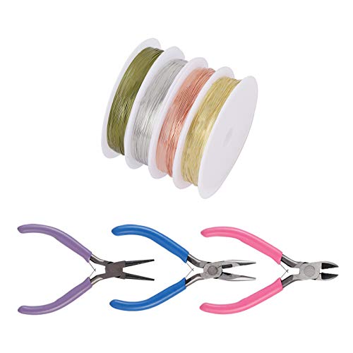 Schmuckzange und Schmuckdraht, Werkzeug-Set zur Schmuckherstellung, mit Perlendraht und Zange für Schmuck Cover