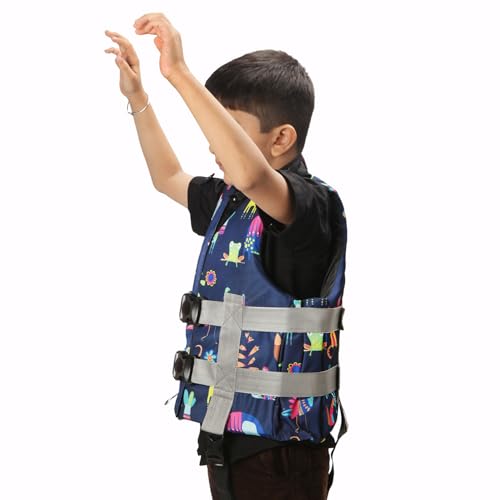 Image of Multi-Color Kids Swimming Jacket, Adjustable Fit (Kids-L-Age-8-12)