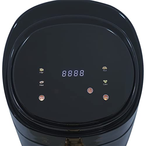 LOYEMAADE 8 l Luftfritteuse, Fritteuse, ohne Öl, mehrere Funktionen, LED-Display mit Luftzirkulation, Thermostat verstellbar – Bild 6