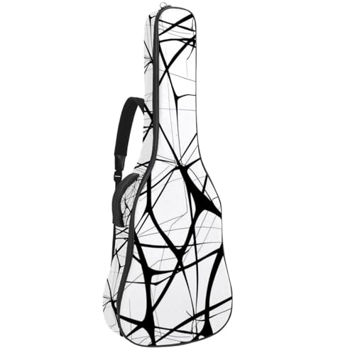 Housse de guitare électrique et basse avec crochet arrière et sangle réglable