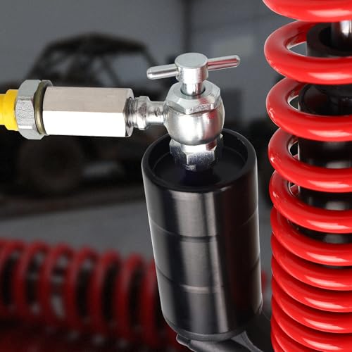 Image of Nitrogen Shock Fill Kit with 700Psi Nitrogen Gauge and G1 /4 & Schrader Valve Nitrogen Regulator Shock Fill No Loss Chuck Tool for ATV, ATC, UTV, Off-Road Bike, Dirt Bike