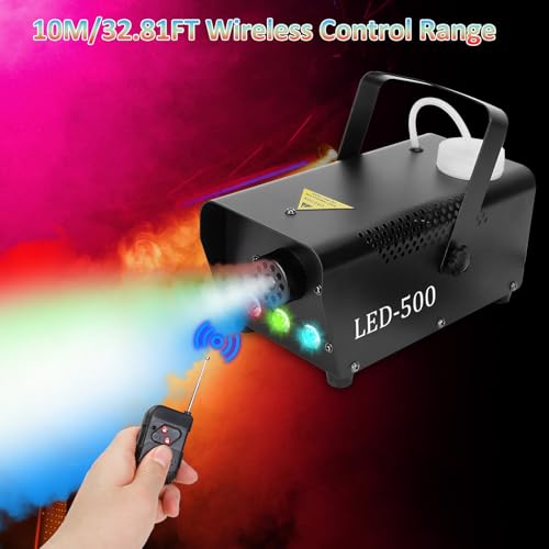 Máquina de humo 400W con luces LED para eventos miniatura 2