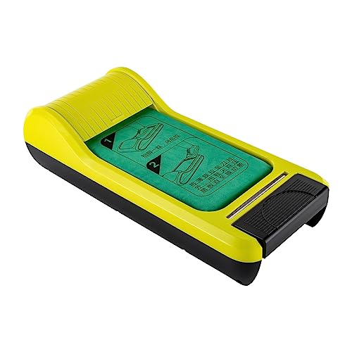 Shoe Film Machine, Shoe Covers Machine, Disposable Overshoes Dispenser Machinewith 1 Roll of Film, Portable Shoes Boot Cover Dispenser Shoes Cover Machine, for Home, Shop, Office, Hotels (Green)