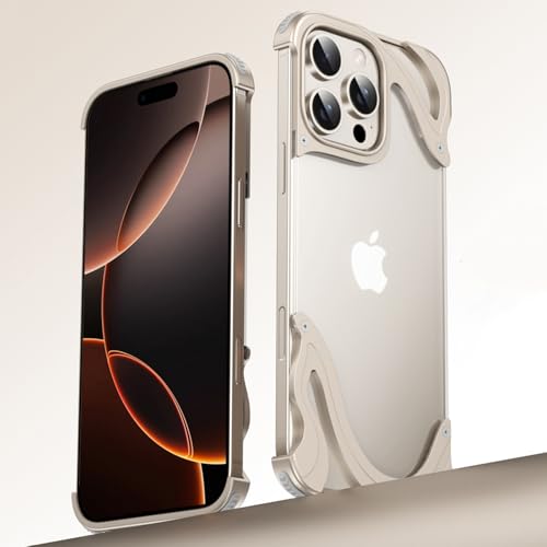 Coque en titane et polycarbonate transparent haut de gamme pour iPhone 16 Pro