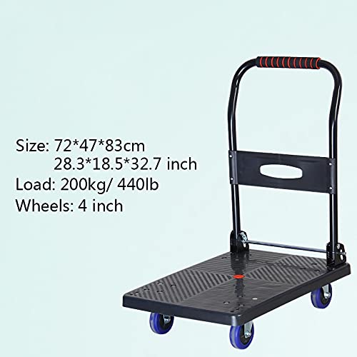 Carretilla plana plegable con ruedas silenciosas miniatura 2