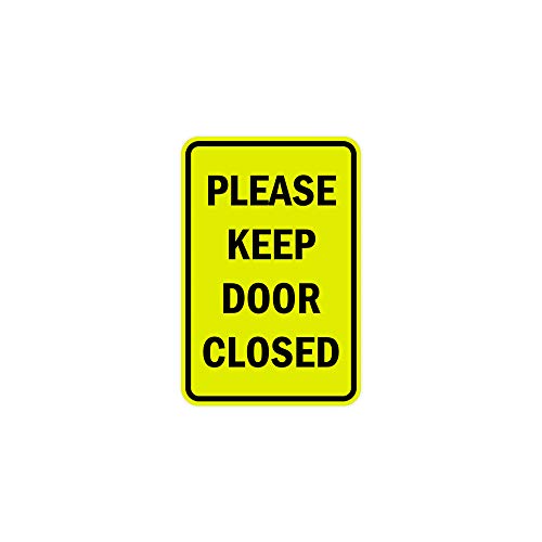 Signs ByLITA Portrait Round Please Keep Door Closed TC Se[vt ǂȕ\ʂɂt\ ό /Op (CG[/ubN) - S