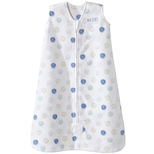 Halo Sleepsack Microfleece Wearable Blanket, Swirl Circles Blue, X-Large