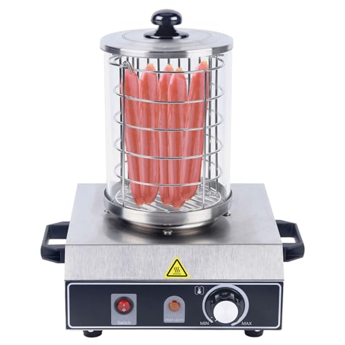 TONFEION Edelstahl Bockwurstwärmer 350W, Würstchenwärmer Hot Dog Gerät, Profi Würstchenkocher...