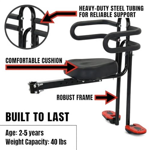 LYNTHEAUX Front Mounted Kids Bike Seat