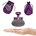 Blend & Blur Extra Large Body Makeup Brush for Self Tanner,Leg Makeup & Bronzer Self Tan Applicator, 3.2inch Wide Round Head Kabuki Brush For Application with Drawstring Bag (Purple)