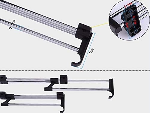 Ochoos Top-Mounted Sliding Pull Out Closet Wardrobe Clothes Hanger Rack - (Color: 45CM Long)