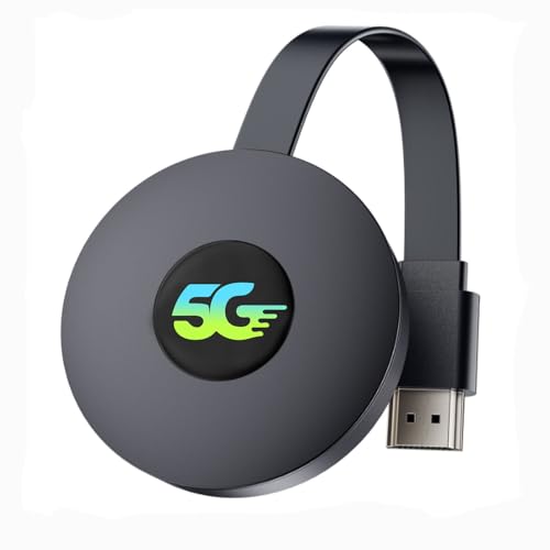 Dongle HDMI inalámbrico 4K 5G Miracast HDMI Dongle, Wireless Display Dongle, compatible con i-Phone/i-Pad/Android/i-OS a TV/monitor compatible con Miracast, DLNA, Airplay