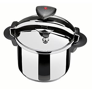 MAGEFESA Star Quick Easy To Use Pressure Cooker, 18/10 Stainless Steel, Suitable for induction. Thermodiffusion bottom, 3 Security Systems (8 QUART)