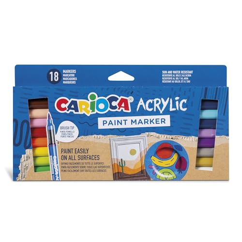 CARIOCA Paint Marker Set Acrylic Markers 18 Markers CARIOCA Paint Marker Set Acrylic Markers 18 Markers