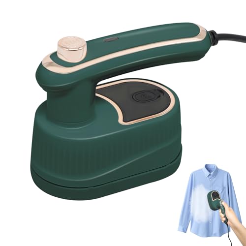 Herbst Plancha de viaje, mini plancha de vapor, portátil y plegable, mini plancha compacta de viaje, plancha de vapor pequeña, con depósito de agua de 50 ml, para viajes y hogar (verde) Herbst Plancha de viaje, mini plancha de vapor, portátil y plegable, mini plancha compacta de viaje, plancha de vapor pequeña, con depósito de agua de 50 ml, para viajes y hogar (verde)