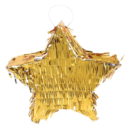 ZUNOXAZ Piñata de estrella de papel para fiesta de cumpleaños infantil, 1 unidad, juguete relleno de azúcar, decoración festiva multifuncional para celebraciones y juegos infantiles