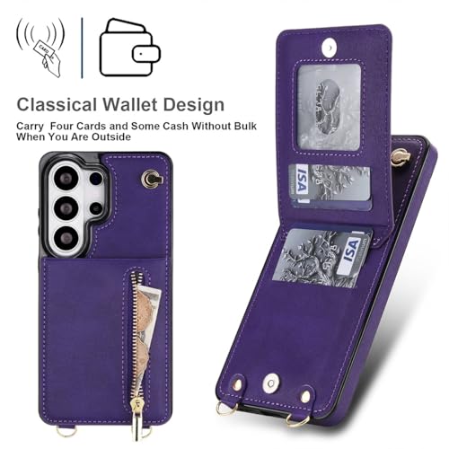 Coque Samsung S24 Plus protection intégrale avec portefeuille à zip - 7