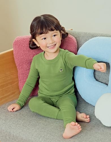 moimoln 6M-8Y Modal Cotton Solid Soft Breathable Baby Toddler Boys Girls Snug fit Pjs Long Sleeve Pajamas Set Sleepwear Daily4