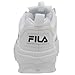 Fila Men's Strada Disruptor fashion sneakers, White/Peacoat/Vinred, 10.5 US