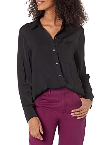 Gap Womens Easy Shirt Blouse, True Black, Small Us #TOP3