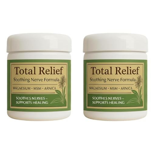 Image of Go well Total Relief Magnesium Cream for Nerves - Fast-Absorbing MSM & Arnica Cream for Healthy, Comfortable Nerves and Daily Comfort (Pack of 2)