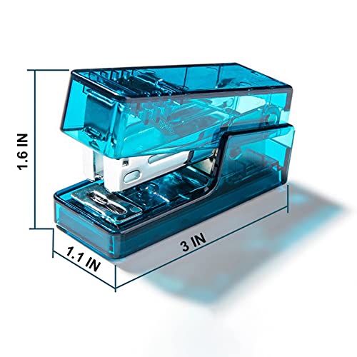 Mini Stapler, 30 Sheet Office Desktop Stapler With 800 Standard(¼”) Color Staples And 640 Standard(24/6) Staples By Wiwue Guo #TOP7