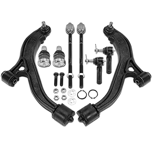 A-Premium Set of 8, Front Lower Control Arm, Lower Ball Joint, Inner & Outer Tie Rod End, Compatible with 1996-2000 Chrysler Dodge Plymouth - Town & Country, Grand Caravan, Caravan, Grand Voyager by A-Premium - Used condition - US$107.89